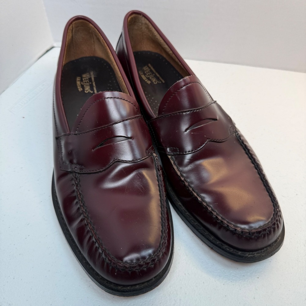 G. H. Bass & Co. Weejuns Logan Oxblood Leather Penny Loafer 12D